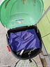 雨衣电动车摩托车雨披成人男女单人双帽檐雨衣加大加厚骑行雨衣 大号单人双帽横宽1.9米 紫色 实拍图