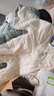 babylove【清仓】婴幼儿连体衣轻薄新生儿羽绒服冬季三防宝宝哈衣连帽爬服 米白色 100cm 实拍图