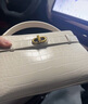 CHARLES&KEITH鳄鱼纹凯莉包手提斜挎婚包包女包生日礼物CK2-50270880-1 Ivory象牙色 S 实拍图