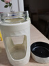 新款2025泡茶杯加厚带把防烫玻璃杯带盖商务水杯 不含茶隔 白色 500ml 1只 实拍图