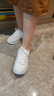 斯凯奇小白熊|透气情侣增高厚底百搭小白鞋女复古休闲老爹鞋男运动鞋 实拍图