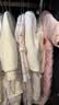 戴维贝拉（DAVE＆BELLA）婴儿连体衣女宝宝满月服幼童衣服保暖冬装小童爬服新生儿外出服 米白 80cm （建议身高73-80cm） 实拍图