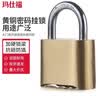 玛仕福 黄铜机械密码锁挂锁 大门仓库货车防盗密码挂锁头 短款 实拍图