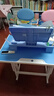 晶霄儿童学习桌椅套装作业课桌子小孩书桌写字桌学校小学生家用可升降 【尊享款】70*50桌面+海绵椅 蓝 实拍图