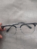 蔡司（ZEISS）镜片近视眼镜框男半框防蓝光辐射可配带散光度数眼睛女钛合金镜架 升级钛材 黑银 配colorein镜片1.56防蓝光 0-600 实拍图