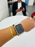watchbond适用华为手表Watch D2表带复合编织真皮硅胶腕带智能运动血压血氧检测手表D2气囊老人佩戴手表表带 Watch D2同款-皮+硅胶-星光色 适用华为watch D2表带+送高清膜* 晒单实拍图