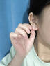 QMXD纯999足银耳钉女2025年新款养耳洞耳环睡觉免摘耳骨钉耳棒防堵针 s999足银耳钉 一对 实拍图