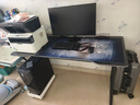 初学者  电脑桌台式家用电竞桌椅套装办公桌简约书桌游戏桌书房写字桌子 子夜黑140*60-电竞纹路 实拍图