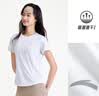 安踏（ANTA）零压速干T丨跑步T恤女士夏季羽毛球健身透气短袖训练运动上衣 【小蛮腰-亲肤速干】雪花白-7 M /女165 实拍图