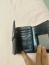 班亚奴（banyanu）2025新款韩版女士钱包女短款简约复古油蜡牛皮搭扣小零钱夹 黑色-防盗刷 实拍图
