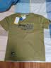 JEEP吉普【7A抗菌】100%纯棉T恤男士短袖夏季宽松透气衣服男装 土黄XL 实拍图