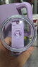 皇家洛克 ROYALLOCKE冰霸杯304不锈钢水杯咖啡杯保温杯保冷吸管随行便携杯子大容量 紫色1200ML 实拍图