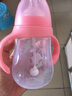 BABYALAN婴儿宽口径奶瓶儿童水杯吸管杯喝水杯PP奶瓶防摔防漏水杯240ml 樱花粉【奶瓶杯】 240ml 实拍图