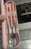 COOKSS儿童筷子勺子套装便携盒餐具小学生上学专用收纳盒三件套外带上班 实拍图