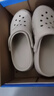 朴西洞洞鞋女夏季厚底踩屎感情侣防滑拖鞋 奶杏色  35-36  实拍图