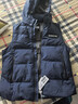 雪中飞羽绒服马甲男士防寒秋冬季厚款保暖可拆卸帽短款时尚休闲背心185 实拍图