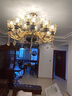 韵钰 欧式客厅吊灯大气家用法式餐厅吊灯轻奢水晶卧室灯具陶瓷吊灯 6头-配全光谱三色光源 实拍图
