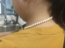 京润珍珠项链静姝天然淡水珍珠项链强光经典百搭全珠链生日礼物女自戴 静美/近圆/5.3-6.3mm42+3cm龙虾扣 实拍图