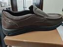 骆驼（CAMEL）男鞋商务休闲低帮套脚办公爸爸皮鞋 G14A545711 棕色 41 实拍图