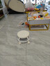 【全网爆款】椅子万向轮美缝凳子带轮旋转擦地矮凳美甲修脚凳滑轮 儿童凳-米白色款 实拍图