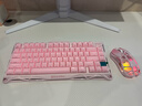 重力星球（GravaStar）机械键盘 破茧75配列无线有线蓝牙三模gasket客制化游戏办公键盘 K1罗斯粉+M1罗斯粉礼盒装 实拍图