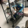 溢彩年华 厨房置物架落地储物架移动收纳小推车蔬菜架子多层零食架1056-BK 实拍图
