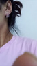 s925简约质感水滴耳钩女小众设计时尚百搭日常休闲风耳钉耳饰 水滴耳钉 实拍图
