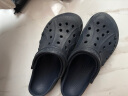 卡骆驰crocs洞洞鞋贝雅男鞋女鞋轻便耐磨一脚蹬拖鞋休闲鞋|10126 黑色-001 43 (270mm) 实拍图