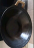 金存章丘铸铁锅炒锅无涂层炒菜锅炖锅不易粘老式家用圆底双耳生铁34cm 实拍图