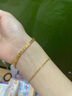 金至尊（3D-GOLD)cool我999足金手链ins风个性百搭黄金手链送女友老婆生日礼物计价 金重7.29克（配珠宝礼盒） 实拍图