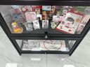 木马人手办展示柜子乐高亚克力展示架酒柜盲盒非玻璃陈列柜零食置物货架 黑色-二层70长（三面透明防尘） 实拍图