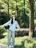 翊尚美毛衣女秋冬季新款2026年小个子针织衫宽松圆领韩系甜美慵懒风上衣 蓝色 【奶油显瘦抗起球】 均码 【推荐80-140斤】 实拍图