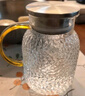 富光耐热玻璃凉水壶大容量家用果汁杯花茶杯茶壶冷水壶锤纹壶1200ML 实拍图