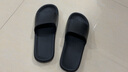 京东京造【抗菌皮纹拖】eva软弹家居防臭浴室夏季新款拖鞋男 黑色 40-41 实拍图