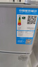 华宝小冰箱小型家用出租房用冷藏冷冻两用一级能效节能省电迷你宿舍寝室办公室二门电冰箱 一级能效-68L银色-三天约一度电 实拍图