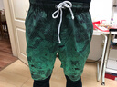 盖浪（GAILANG） 度假沙滩裤男速干宽松大码渐变休闲裤 旅游温泉短裤游泳裤 墨绿渐变 3XL 实拍图