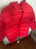 雪中飞童装儿童轻薄羽绒服男童新款中大童女童薄款外套冬 中国红 150 实拍图