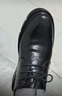 公牛世家男鞋2025新款秋季英伦系带商务皮鞋男士休闲软底内增高牛皮正装鞋 黑色【四季款单鞋】GN12510Z192 41 （标准皮鞋码） 实拍图