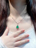 七可银项链女妈妈款玉吊坠七夕情人节礼物生日送老婆送妈妈高档锁骨链 实拍图