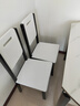 晨巢 岩板餐桌 实木餐桌椅组合现代简约可伸缩折叠吃饭桌子餐厅家具 黑白框架哑光雪山白-205木椅 1.2米一桌六椅-12MM岩板厚度 实拍图