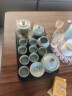 宅轻松茶具套装釉画彩提梁茶壶黑陶千里江山功夫茶具配精美干泡茶盘13件 实拍图