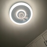 奥克斯（AUX） 智能卧室吸顶风扇灯吊扇灯现代简约客厅超薄隐形电扇灯带风扇 摇头-星光银-变频+调光 全光谱 实拍图
