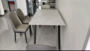全品屋岩板餐桌家用4-6人小户型桌椅组合长方形现代简约吧台吃饭大桌子 【12MM厚】哑光雪山白 送货入户 120cm 【宽70CM】一桌四椅 实拍图
