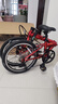 大行（DAHON）折叠自行车20寸8速男女折叠车P8青春版KAC081 消光红 实拍图