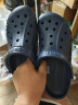 卡骆驰crocs洞洞鞋贝雅男鞋女鞋轻便耐磨一脚蹬拖鞋休闲鞋|10126 深蓝-410 43 (270mm) 实拍图