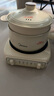 美的（Midea）电煮锅 电蒸锅 电炒锅 电热锅 2.6L分体式 小型1-2人学生宿舍多功能锅 泡面锅 XZC2061 配蒸笼 实拍图