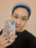 素洛适用苹果16Promax银色曲边电镀水波纹手机壳iPhone15时尚11网红女14Pro手链高级12感防摔软保护壳 电镀银色水波纹+爱心腕带 iPhone 13 实拍图