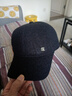 帽子男士秋冬季毛呢棒球帽百搭中老年加绒保暖帽爸爸款 藏青色 可调节 实拍图