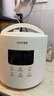 爱德（aide）316不锈钢内胆4L电压力锅0涂层全自动智能多功能双胆电高压锅无涂层电饭煲电饭锅家用蒸煮4-5-6人 4L白色(超厚316不锈钢单胆+单蒸笼) 4L 实拍图