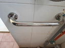 卫生间不锈钢扶手淋浴浴室老人安全扶手马桶扶手栏杆卫浴挂件把手 304不锈钢-总长30cm【特厚】 实拍图